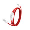OnePlus 2-i-1 SUPERVOOC-kabel 5461100665 - 1.2m - rød