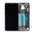OnePlus 6 Frontdeksel & LCD-skjerm - Speil Svart