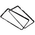 OnePlus 8T Magnetic Deksel med Herdet Glass Bakbeskytter - Svart