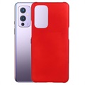 OnePlus 9 Gummiert Plast Deksel - Rød