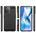 OnePlus Ace/10R Børstet TPU Deksel - Karbonfiber