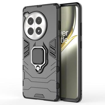 OnePlus Ace 3 Pro Hybrid-deksel med Ringholder - Svart