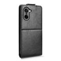 OnePlus Ace 5 Racing/Nord CE5 vertikalt flip-etui med stativ - svart