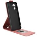OnePlus Ace 5 Racing/Nord CE5 vertikalt flip-etui med stativ - Roségull