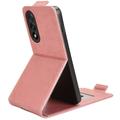 OnePlus Ace 5 Ultra/Nord 5 vertikalt flip-etui med stativ - Roségull