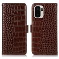 OnePlus Ace 6 Ultra Crocodile Series Lommebok-deksel i Lær med RFID - Brun