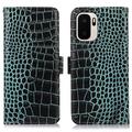 OnePlus Ace 6 Ultra Crocodile Series Lommebok-deksel i Lær med RFID - Grønn