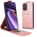 OnePlus Ace 6 Ultra vertikalt flip-etui med stativ - Roségull