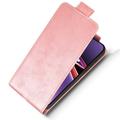 OnePlus Ace 6 Ultra vertikalt flip-etui med stativ - Roségull
