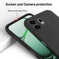 OnePlus N6 Flytende silikon-deksel med håndstropp - Svart