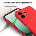 OnePlus N6 Flytende silikon-deksel med håndstropp - Rød