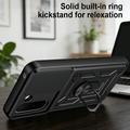OnePlus N6x Hybrid-deksel med Roterende Ring med Kameraskjold - Svart