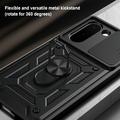 OnePlus N6x Hybrid-deksel med Roterende Ring med Kameraskjold - Svart