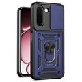 OnePlus N6x Hybrid-deksel med Roterende Ring med Kameraskjold - Blå