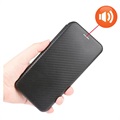 OnePlus Nord 2 5G Flip-deksel - Carbon Fiber