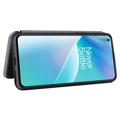 OnePlus Nord 2T Flip-deksel - Karbonfiber - Grønn