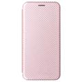 OnePlus Nord 2T Flip-deksel - Karbonfiber - Roségull