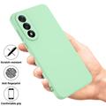 OnePlus Nord 5 Flytende silikon-deksel med håndstropp - grønn