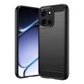 OnePlus Nord 6/Turbo 6/6V Børstet TPU-deksel - karbonfiber