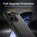 OnePlus Nord 6/Turbo 6/6V Børstet TPU-deksel - karbonfiber