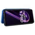OnePlus Nord CE 2 Lite 5G Flip-deksel - Karbonfiber - Blå