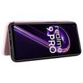 OnePlus Nord CE 2 Lite 5G Flip-deksel - Karbonfiber - Roségull