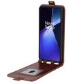 OnePlus Nord CE4 Lite/Oppo K12x Vertikalt Flip-Deksel med Kortlomme - Brun