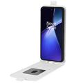 OnePlus Nord CE4 Lite/Oppo K12x Vertikalt Flip-Deksel med Kortlomme - Hvit