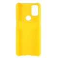 OnePlus Nord N10 5G Gummiert Plast Deksel - Gul