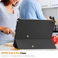 OnePlus Pad 2 Pro/Pad 3/Oppo Pad 4 Pro Tri-Fold Series Smart Folio-etui - svart