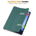 OnePlus Pad 2 Pro/Pad 3/Oppo Pad 4 Pro Tri-Fold Series Smart Folio-etui - svartgrønn