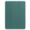OnePlus Pad 2 Pro/Pad 3/Oppo Pad 4 Pro Tri-Fold Series Smart Folio-etui - svartgrønn