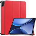 OnePlus Pad 2 Pro/Pad 3/Oppo Pad 4 Pro Tri-Fold Series Smart Folio-etui - rød