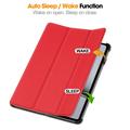 OnePlus Pad 2 Tri-Fold Series Smart Folio-deksel - Rød