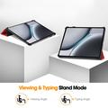OnePlus Pad 2 Tri-Fold Series Smart Folio-deksel - Rød