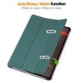 OnePlus Pad 4/Oppo Pad 5 Pro Tri-Fold Series Smart Folio-etui - svartgrønn