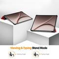 OnePlus Pad 4/Oppo Pad 5 Pro Tri-Fold Series Smart Folio-etui - rød