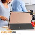 OnePlus Pad 4/Oppo Pad 5 Pro Tri-Fold Series Smart Folio-etui - rosa gull