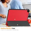 OnePlus Pad Go 2 Tri-Fold Series Smart Folio-etui - rød