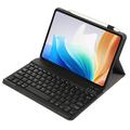 OnePlus Pad Go/Oppo Pad Air2 Etui med Bluetooth-tastatur - Svart