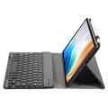 OnePlus Pad Go/Oppo Pad Air2 Etui med Bluetooth-tastatur - Svart