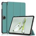 OnePlus Pad Go/Oppo Pad Air2 Tri-Fold Series Smart Folio-etui - Svartgrønn