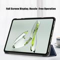 OnePlus Pad Go/Oppo Pad Air2 Tri-Fold Series Smart Folio-etui - Blå