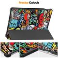 OnePlus Pad Lite Tri-Fold Series Smart Folio-etui - Graffiti
