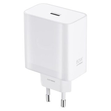 OnePlus SuperVOOC 80W USB-A reiselader - hvit