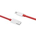 OnePlus SuperVOOC USB-A / Type-C-kabel - 10A, 1.5m - rød