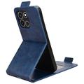 OnePlus Turbo 6 vertikalt flip-etui med stativ - mørkeblå