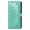 OnePlus Turbo 6X Pro Mandala Lommebok-deksel med håndleddsstropp - mintgrønn