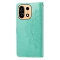 OnePlus Turbo 6X Pro Mandala Lommebok-deksel med håndleddsstropp - mintgrønn