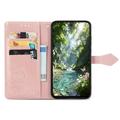 OnePlus Turbo 6X Pro Mandala Lommebok-deksel med håndleddsstropp - rosa